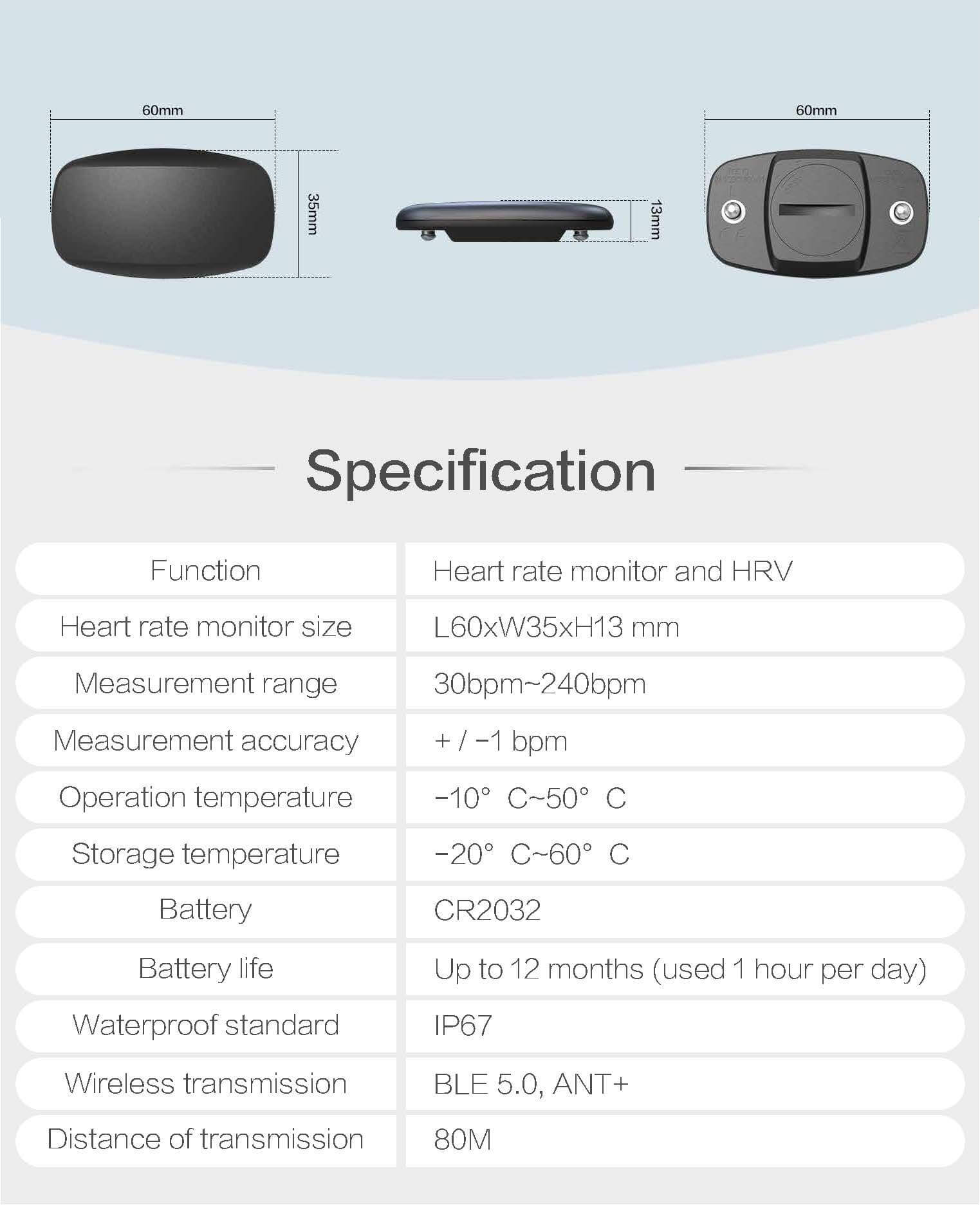 CL800 heart rate chest strap 08